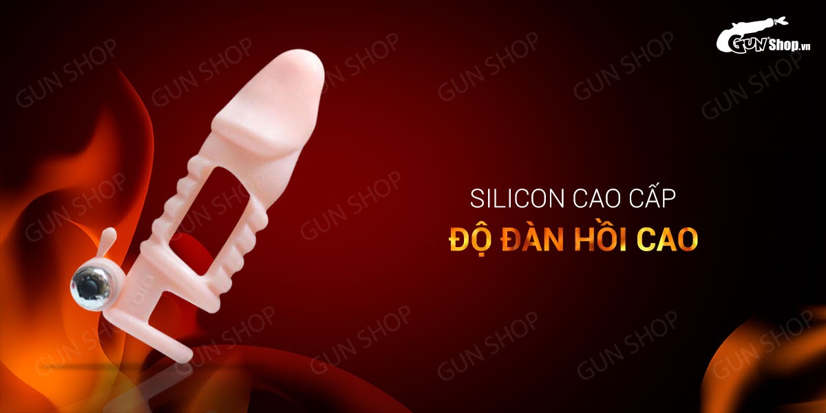 Bao cao su đôn dên rung OLO Black Gold Saints hở thân siêu kích thích