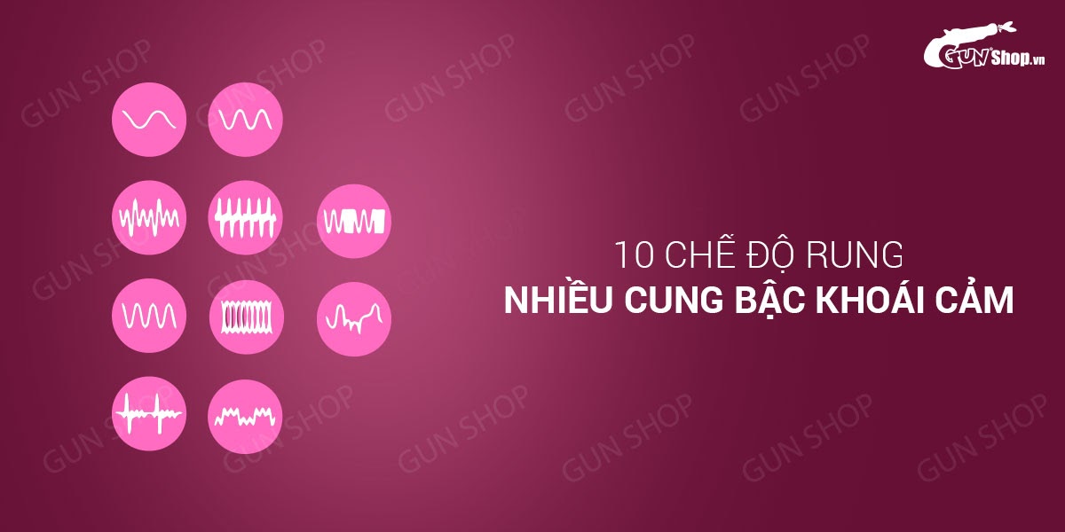 Que rung hậu môn Lovetoy P-Motion 10 chế độ pin siêu khoái cảm
