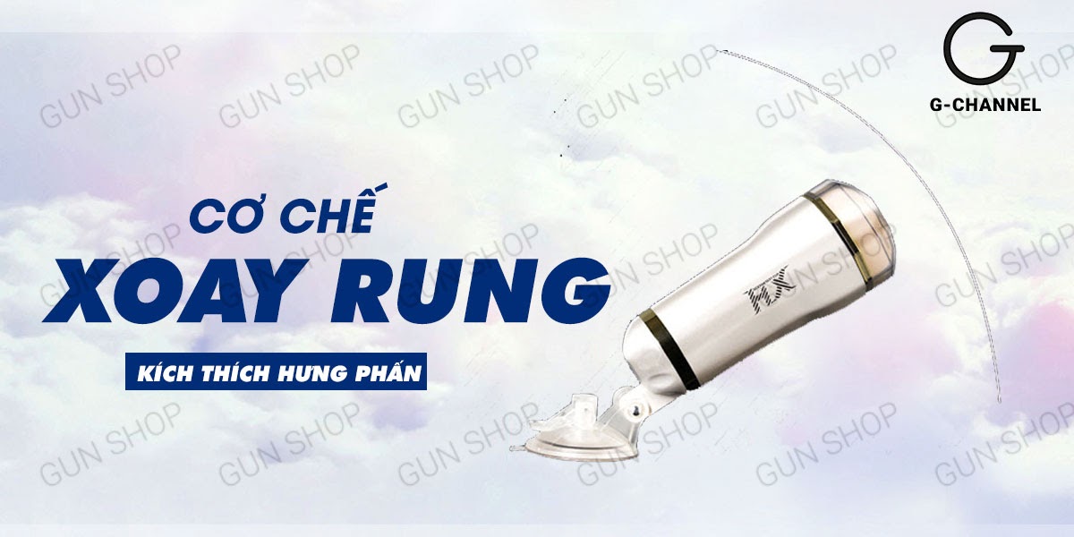 Âm đạo giả cao cấp HX rung sạc điện âm thanh thật, siêu phê