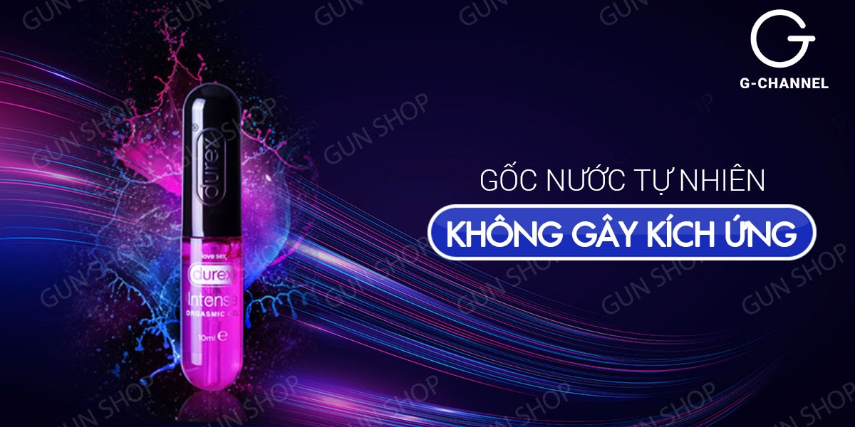 Gel bôi trơn Durex Intense Orgasmic 10ml tăng khoái cảm nữ hiệu quả