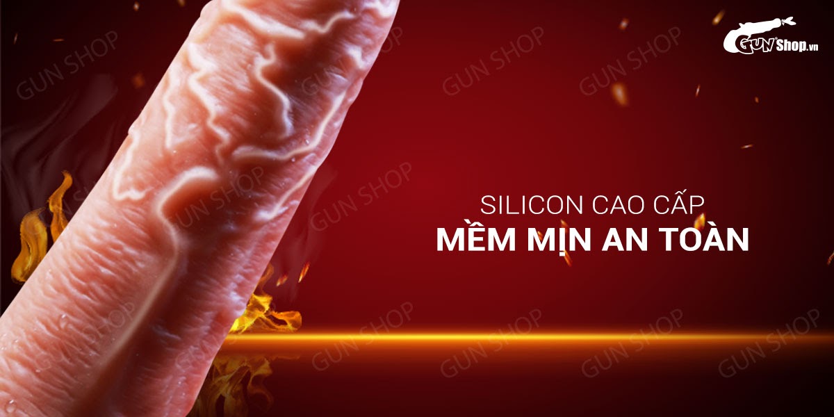 Dương vật giả mềm rung sạc siêu thực Jiuai kích thích mạnh mẽ