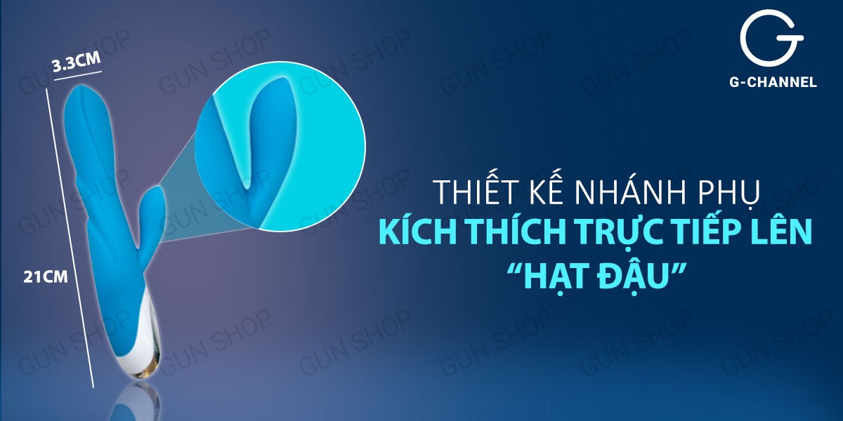 Máy massage dương vật giả 7 chế độ rung xoay sạc điện Loveaider