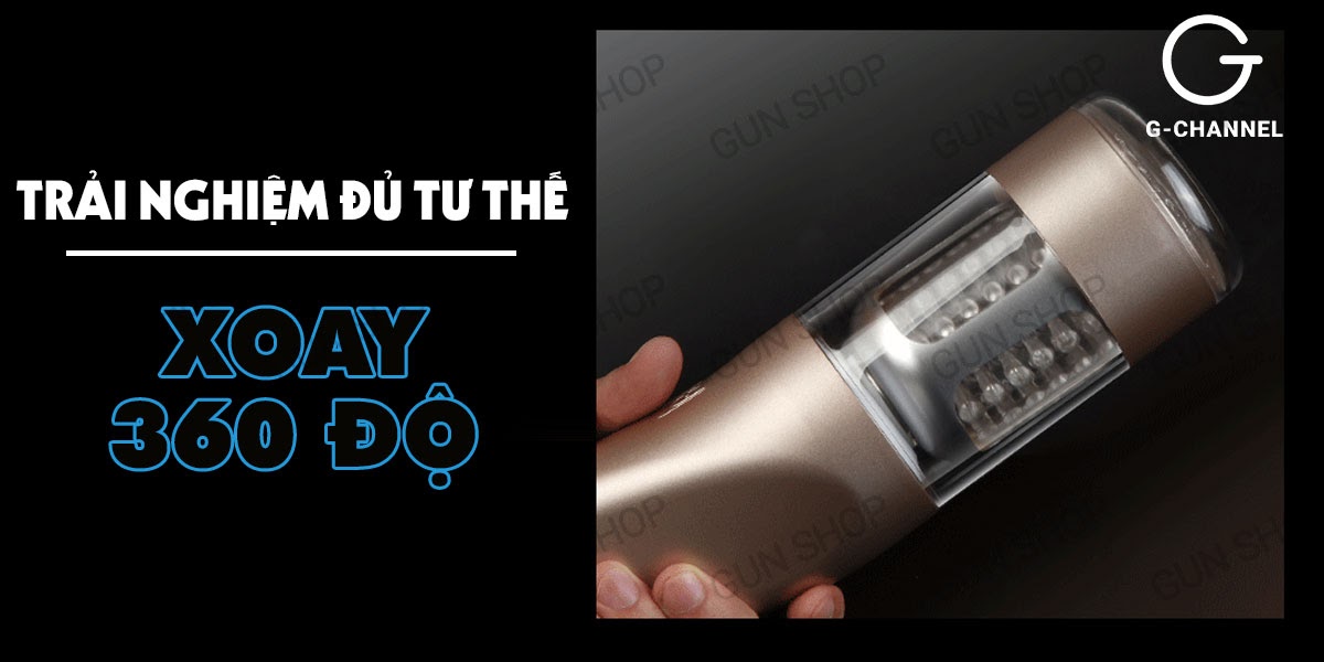 Âm đạo giả tự động đa chế độ xoay thụt sạc điện - Ailighter