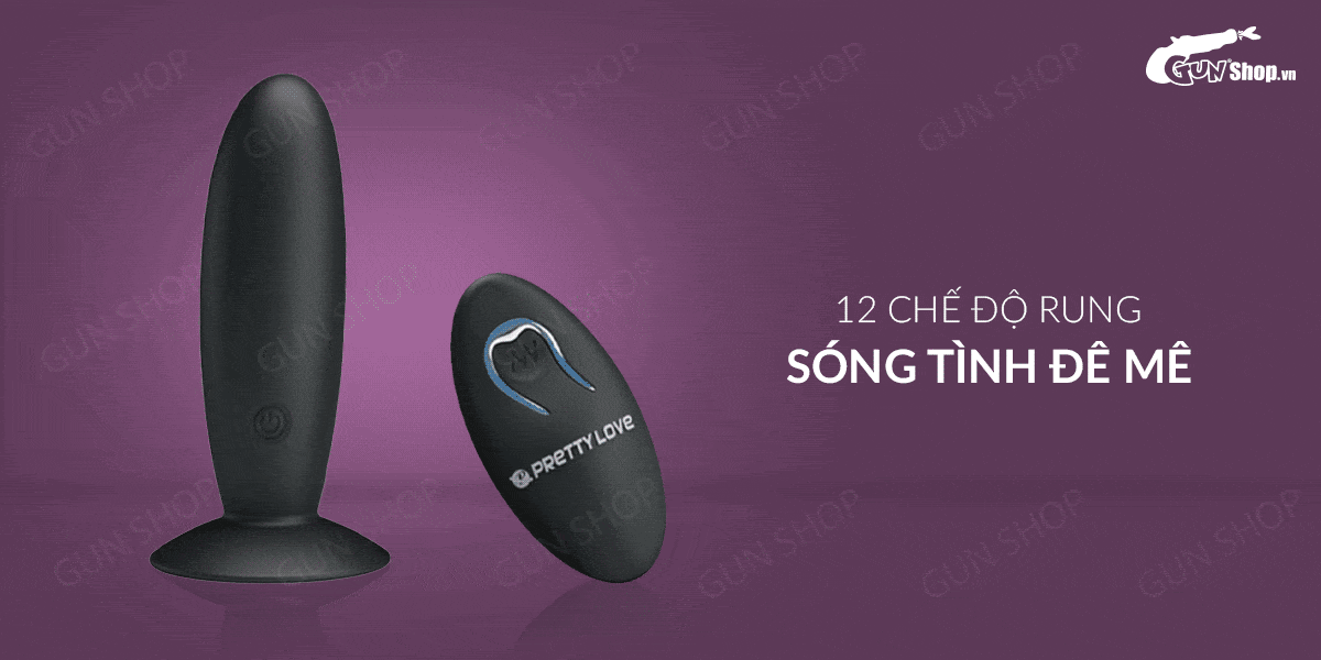 Que rung kích thích hậu môn 12 chế độ điều khiển từ xa dùng sạc