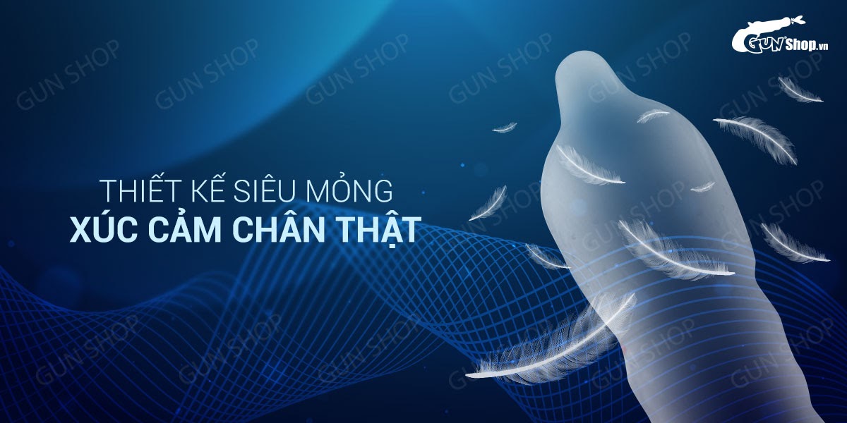 Bao cao su siêu mỏng OLO 0.01 Zero Ha, gel bôi trơn, hộp 10