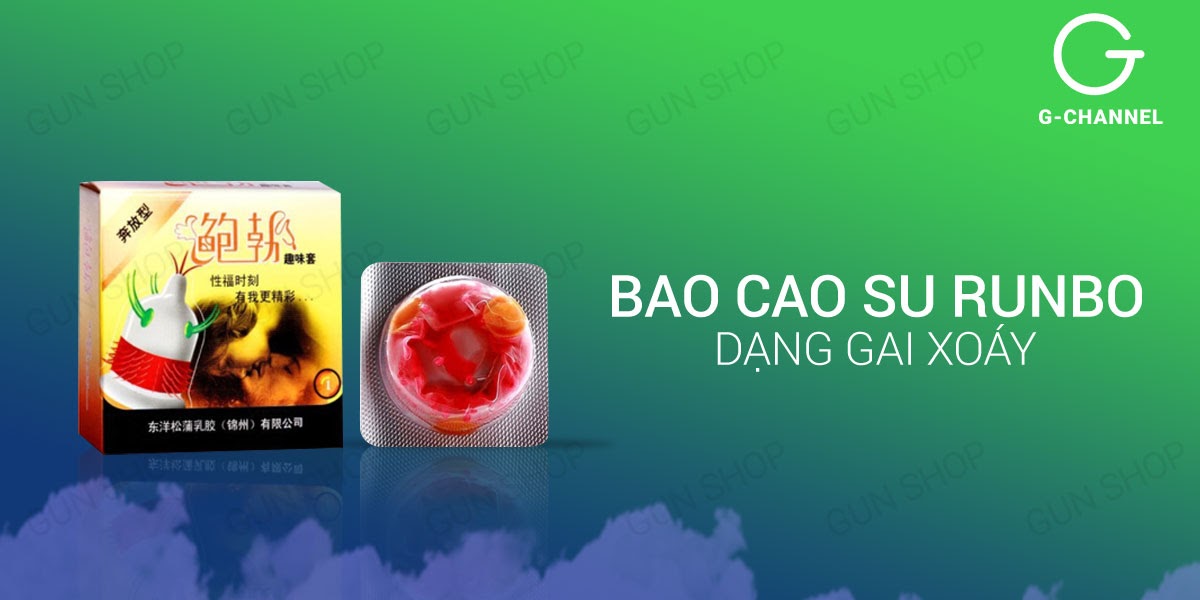 Bao Cao Su Runbo Gân Gai Tăng Khoái Cảm Bộ 3 Hộp 1 Cái