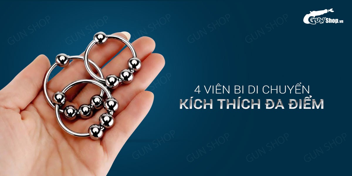 Vòng inox 4 bi tăng khoái cảm nam giới cao cấp, bền đẹp