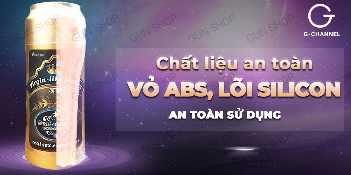 Âm đạo giả hình lon bia Magical Kiss Gold siêu thật, giá tốt