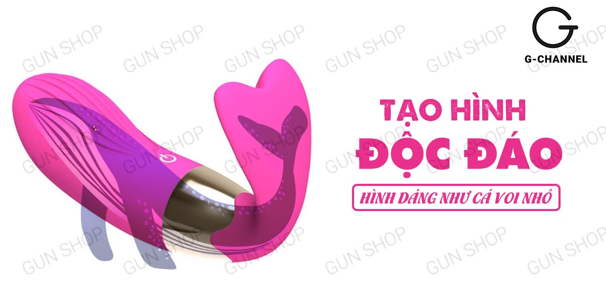 Review Trứng rung phát nhiệt sạc điện - Cute Whale  giá sỉ