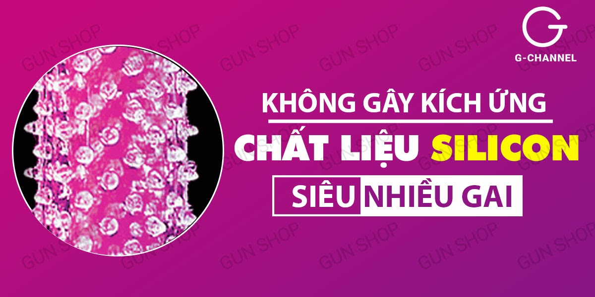 Bao Cao Su Đôn Dên Gai Mềm Tăng Kích Thước Crytal Sleeve Kích Dục