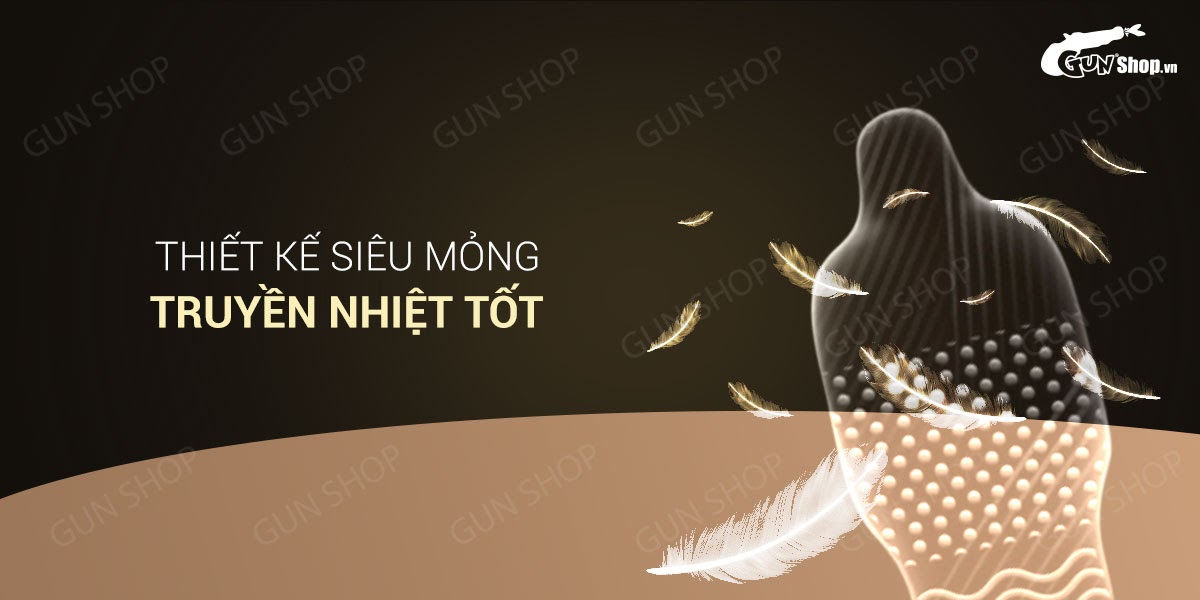 Bao cao su OLO siêu mỏng gân gai kéo dài thời gian tăng nhiệt