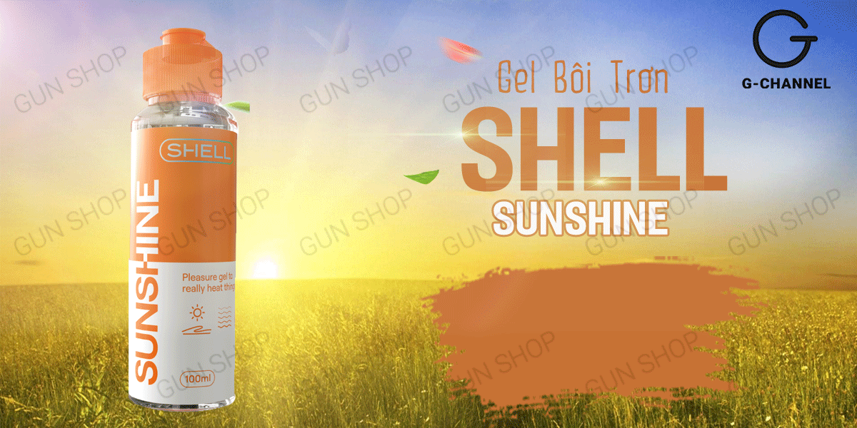 Gel bôi trơn Shell Sunshine 100ml nóng ấm tăng khoái cảm