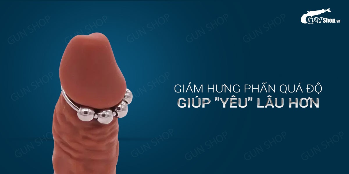 Vòng inox 4 bi tăng khoái cảm nam giới cao cấp, bền đẹp