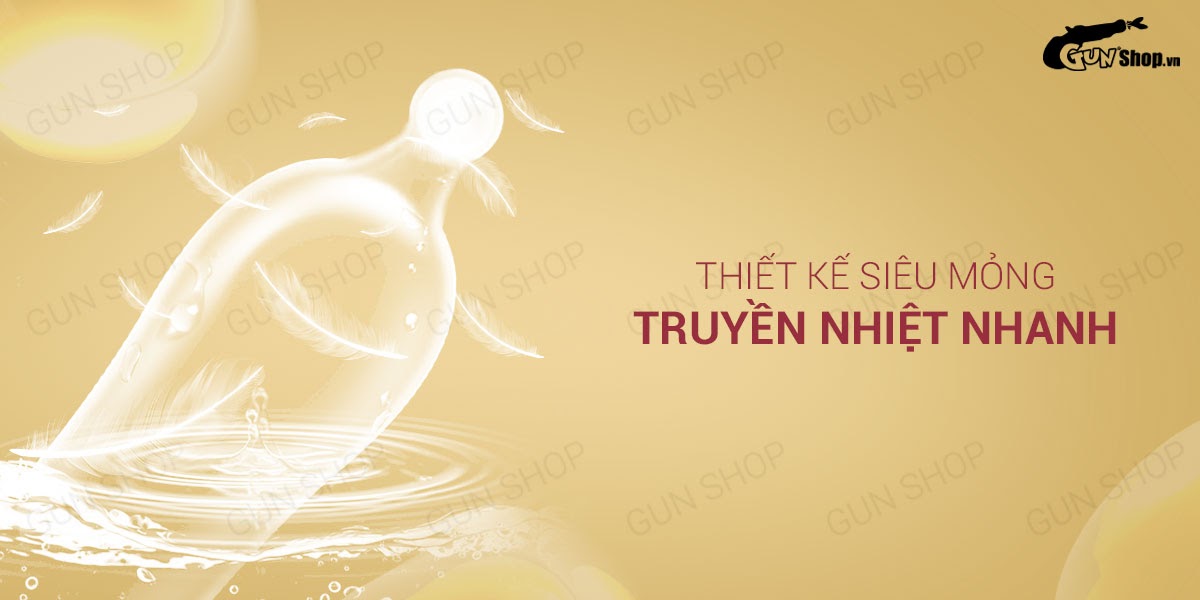 Bao cao su OLO 0.01 Trắng bi siêu mỏng, tăng kích thước, hộp 5 cái