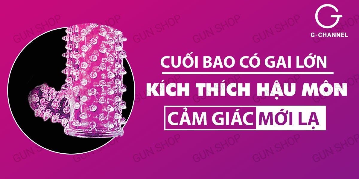 Bao Cao Su Đôn Dên Gai Mềm Tăng Kích Thước Crytal Sleeve Kích Dục