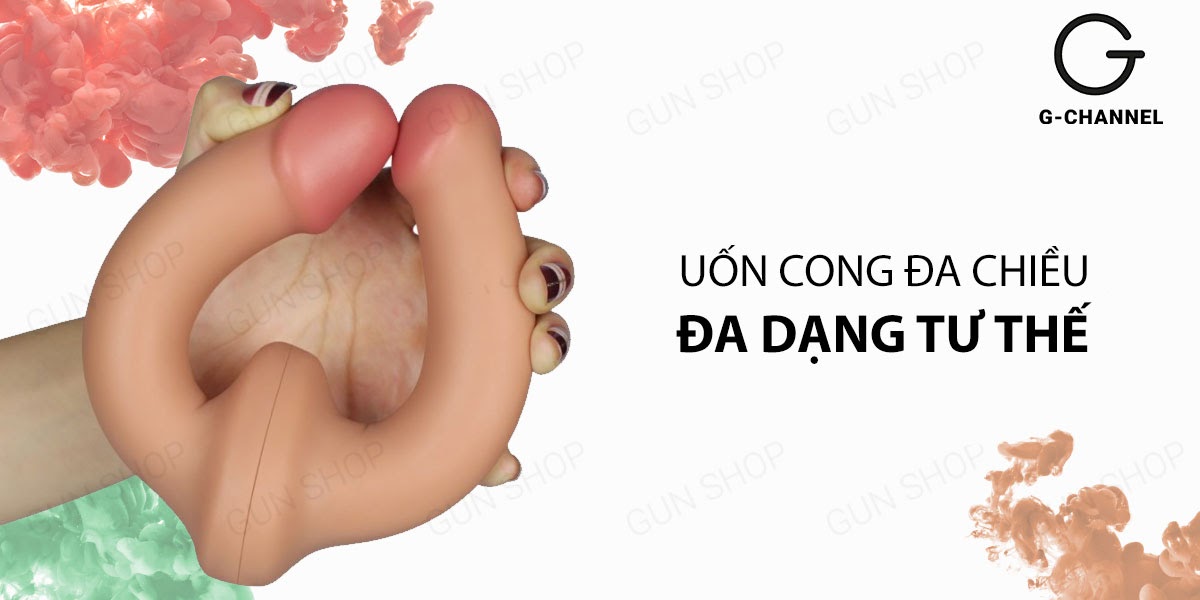 Dương Vật Giả 2 Đầu Rung Uốn Cong Đa Chiều Lovetoy Holy Dong