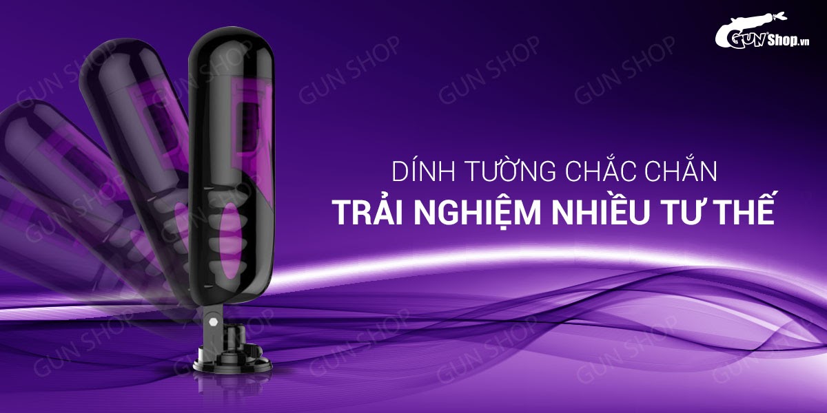 Âm Đạo Giả Gắn Tường Tự Động Xoay Thụt - Sạc USB - Easy Love