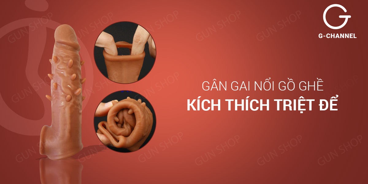 Bao cao su gai nổi Jiuai tăng kích thước - Siêu mỏng, an toàn