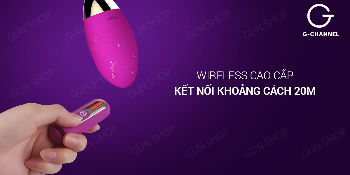Trứng Rung Leten Remote Không Dây Chính Hãng Pin Lâu