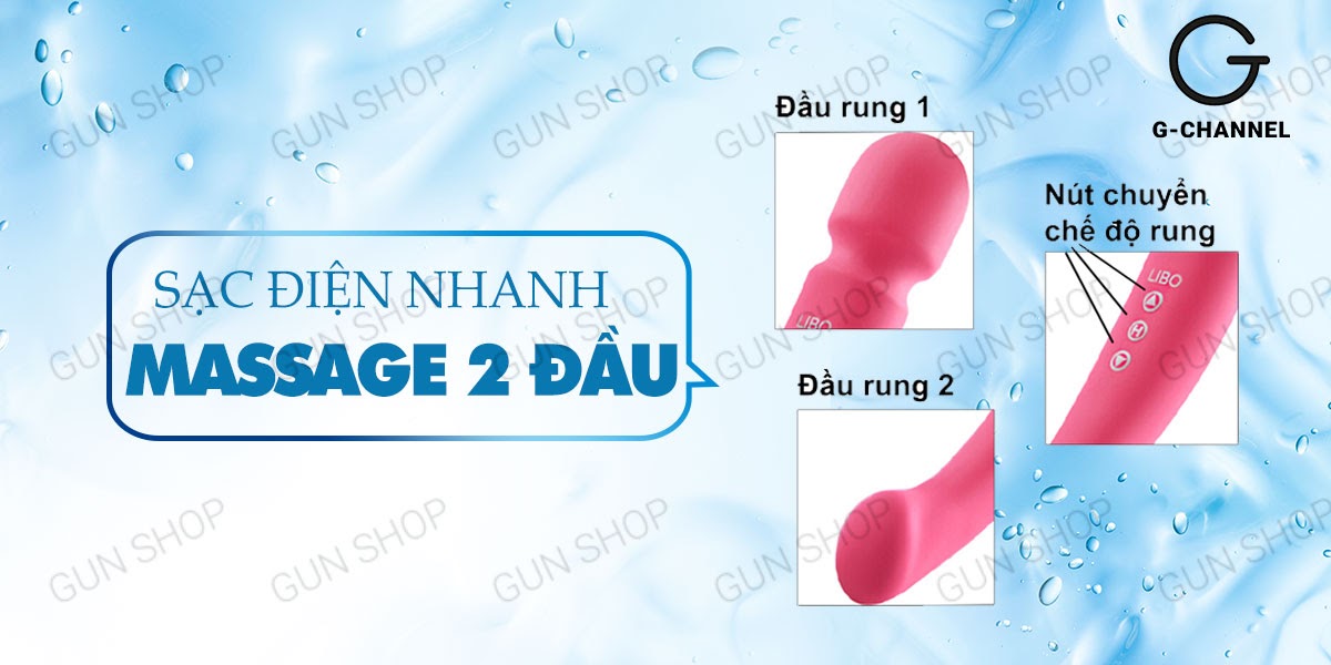 Máy Massage 2 Đầu Libo Scorpio Rung Siêu Mạnh Kích Thích
