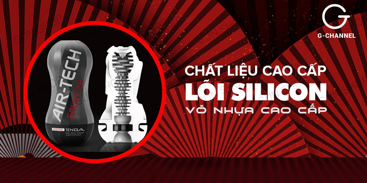 Âm đạo giả siêu thực Tenga Air-Tech Squeeze ôm chặt kích thích
