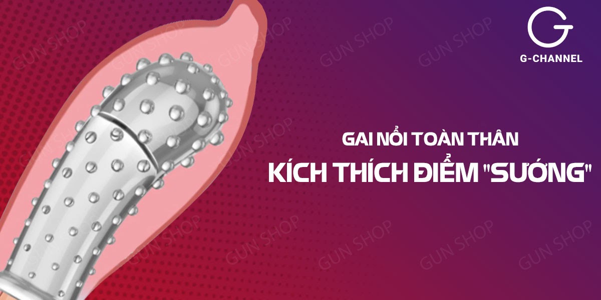 Bao Cao Su Ngón Tay G-Spot Gai Nổi Toàn Thân Kích Thích Mạnh