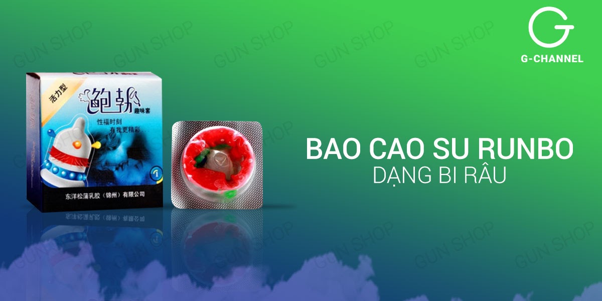 Bao Cao Su Runbo Gân Gai Tăng Khoái Cảm Bộ 3 Hộp 1 Cái