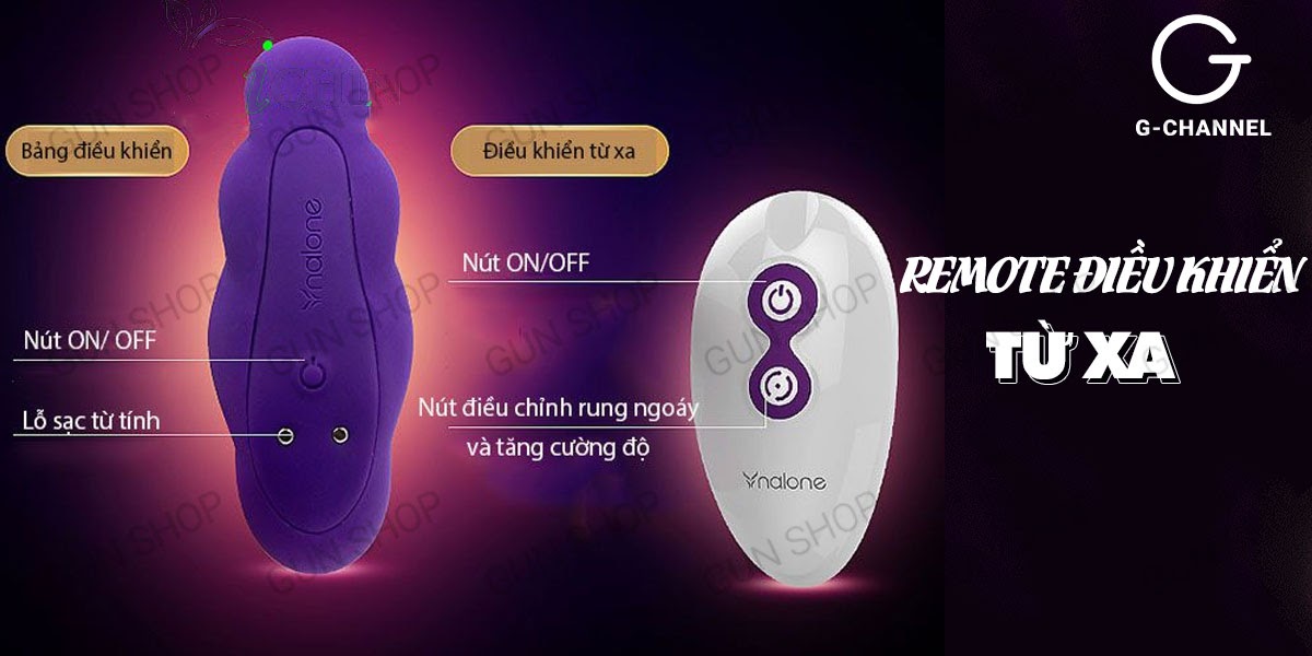 Cung cấp Trứng rung rung xoay 360 điều khiển tầm xa sạc điện - Nalone Pearl  chính hãng