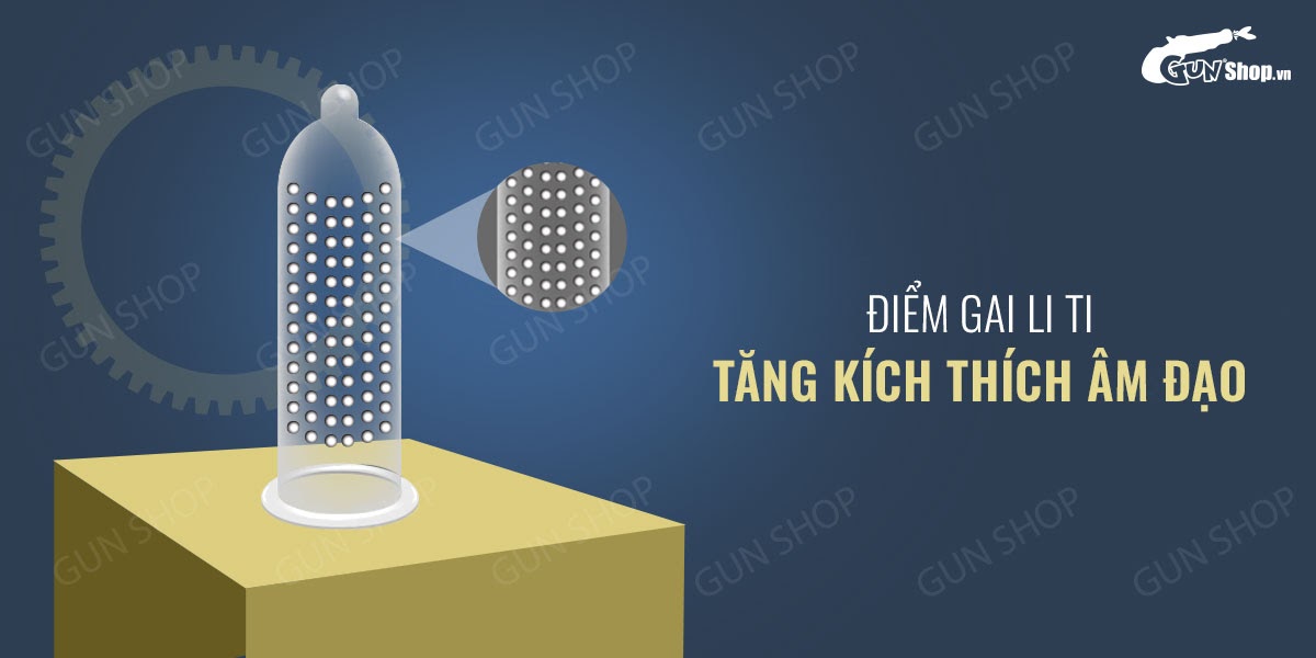 Bao cao su OLO 0.01 Zero Feeling Siêu mỏng Gai Vani Hộp 10