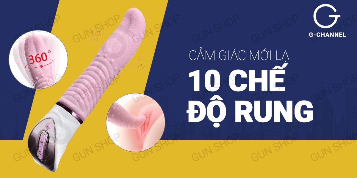 Lưỡi rung phát nhiệt 10 chế độ siêu mạnh sạc điện tiện lợi