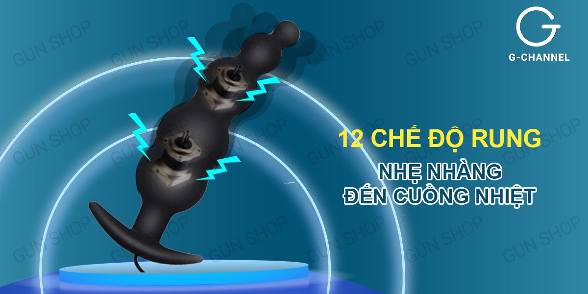 Trứng Rung Hậu Môn 12 Chế Độ Cao Cấp Kích Thích Mạnh Mẽ