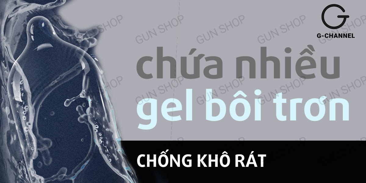 Bao cao su Kimono Xám siêu mỏng 0.03mm, hộp 12 cái, an toàn