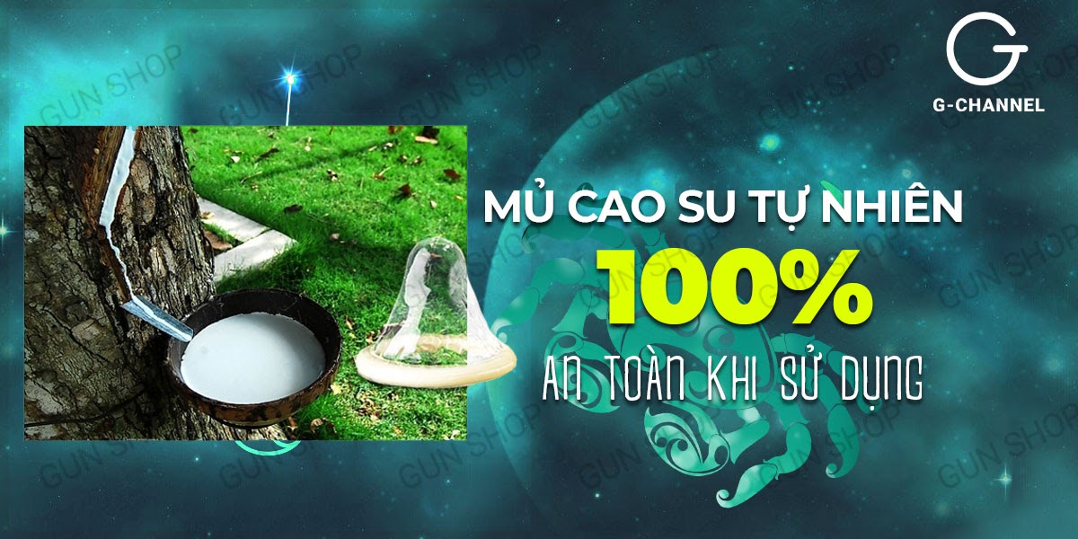 Bao cao su Ropockon Cung Cự Giải mỏng 0.03mm hương dâu 12 cái