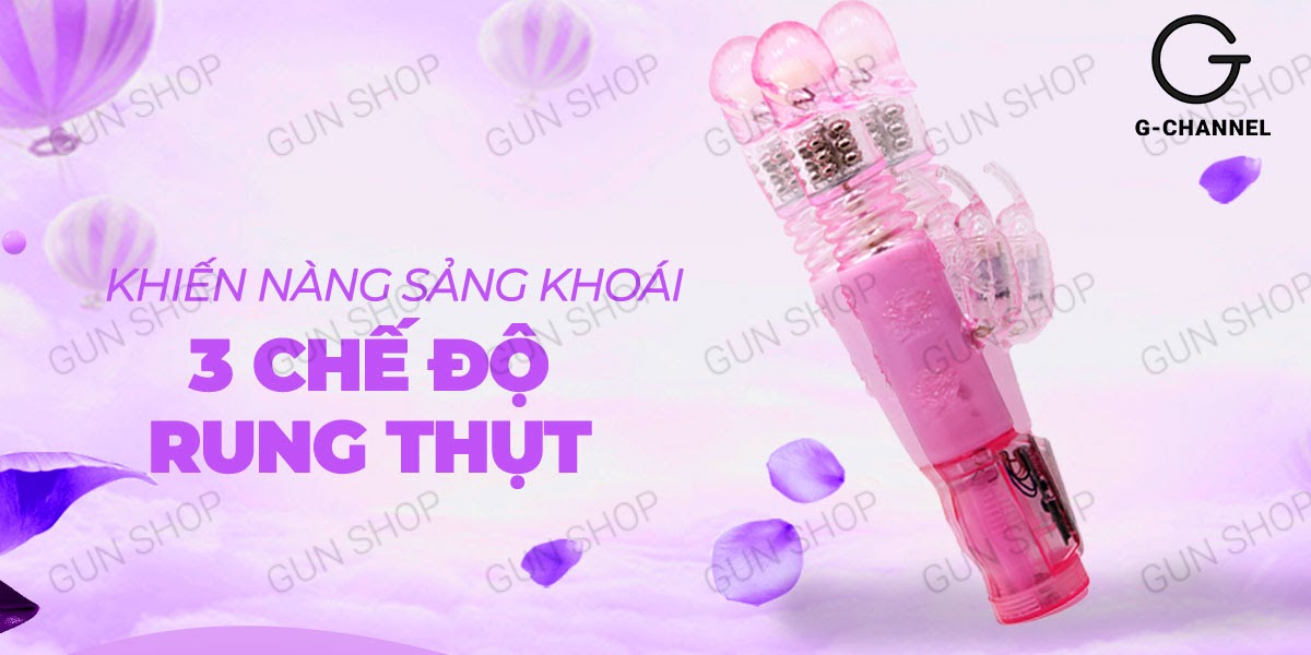 Dương vật giả rung thụt 3 tốc độ pin đa năng Butterfly Dance kích thích