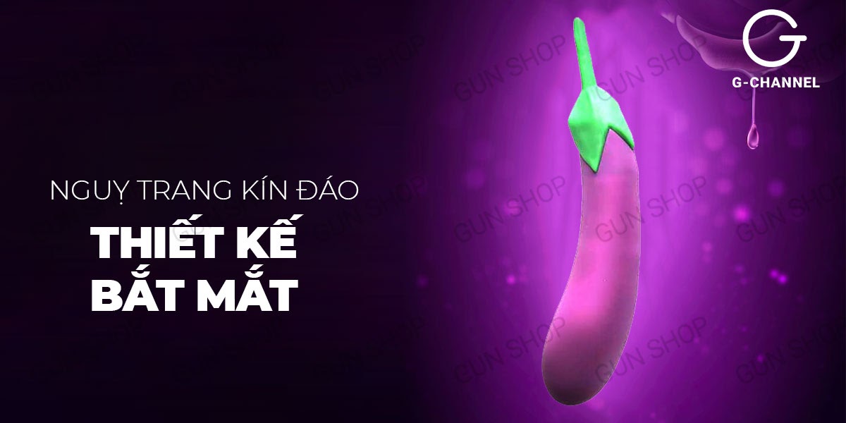 Shop bán Dương vật giả ngụy trang đa chế độ rung hình quả cà tím - Wistone Aeggplant  cao cấp