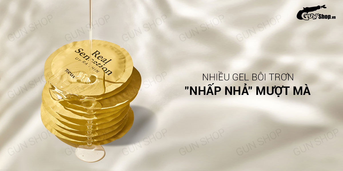 Real Sensation Siêu Mỏng Hộp 12 Cái Bao Cao Su Chất Lượng