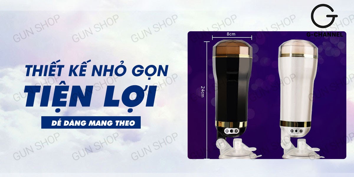 Âm đạo giả cao cấp HX rung sạc điện âm thanh thật, siêu phê