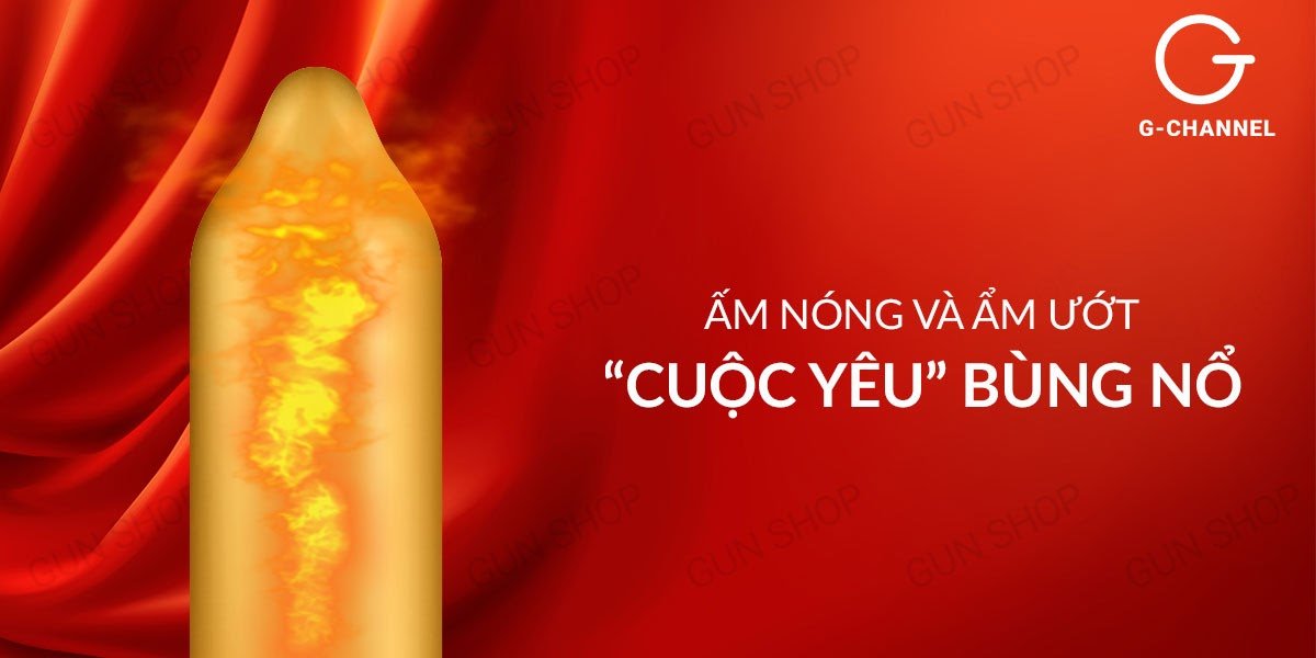 Bao cao su OLO 0.01 Đỏ siêu mỏng nóng ấm hộp 10 cái giá tốt