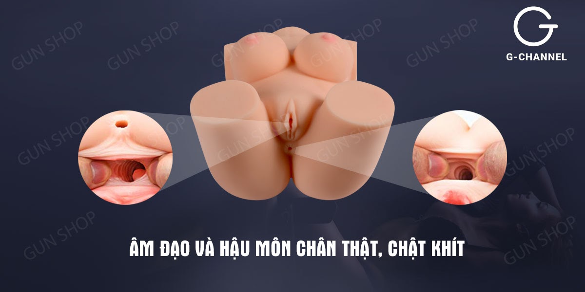 Bỏ sỉ Búp bê tình dục nữ bán thân silicon trần cao cấp mềm mịn - SCD S2 3.5kg  cao cấp