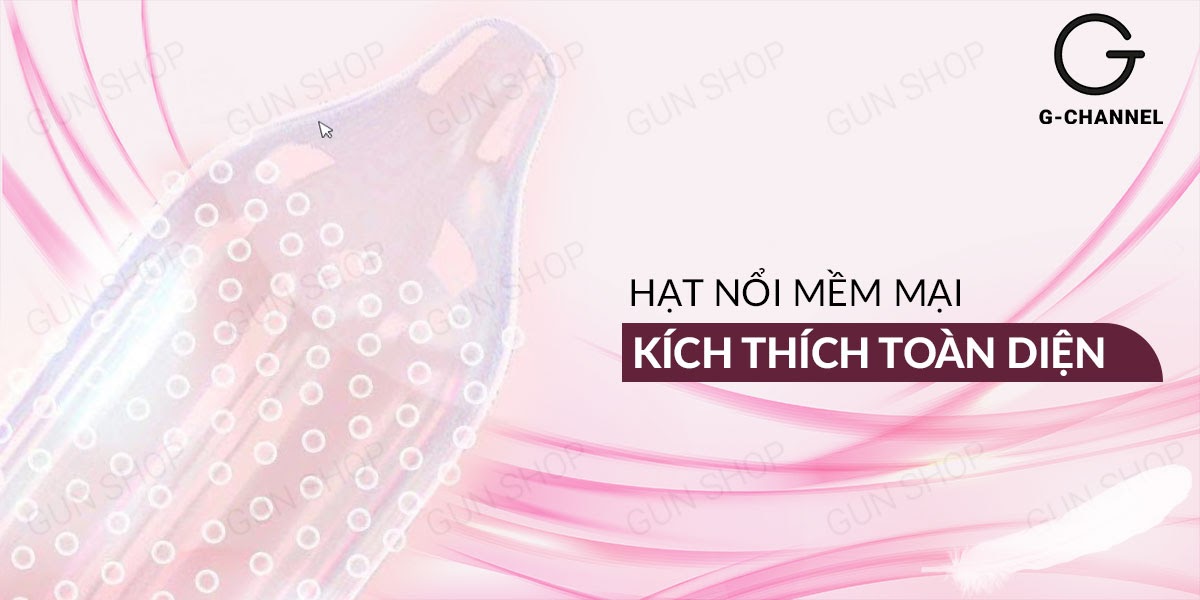 Bao cao su OLO 0.01 Zero Hồng siêu mỏng hạt gel bôi trơn 10 cái