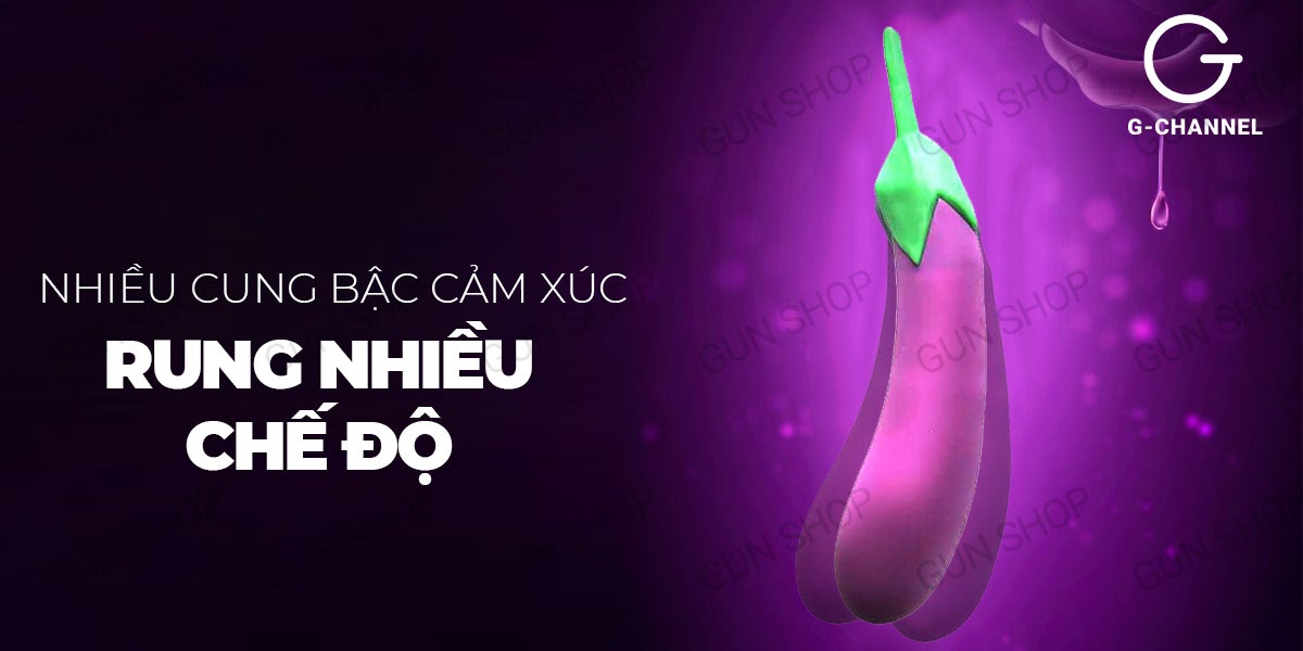 Shop bán Dương vật giả ngụy trang đa chế độ rung hình quả cà tím - Wistone Aeggplant  cao cấp