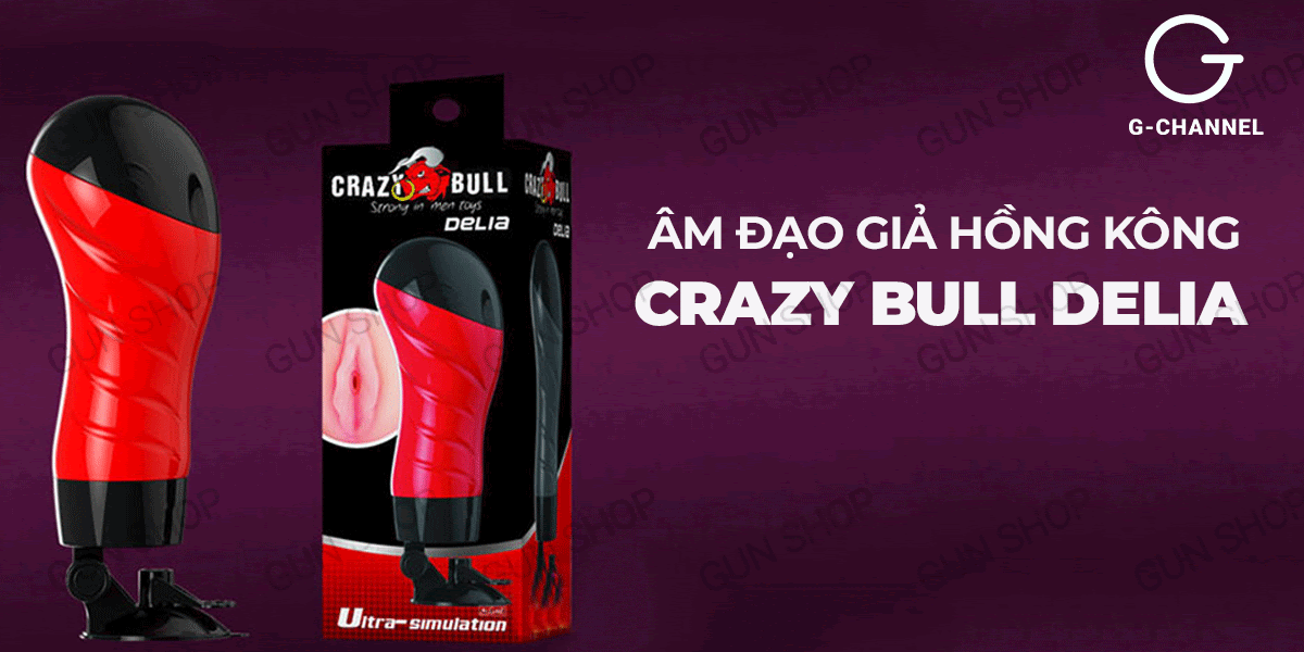 Thông tin Âm đạo giả dính tường 12 tần số rung - Crazy Bull Red Delia  tốt nhất