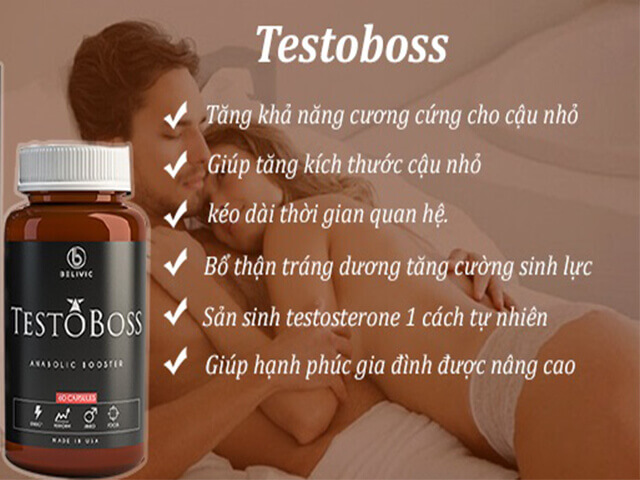 Testoboss USA chính hãng cải thiện sinh lý nam tăng sức mạnh