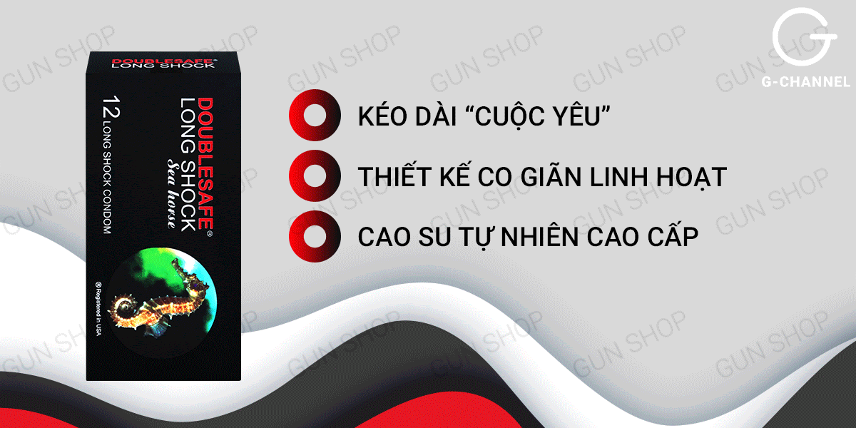 Bao cao su Cá Ngựa kéo dài hưng phấn Hộp 12 cái giá tốt