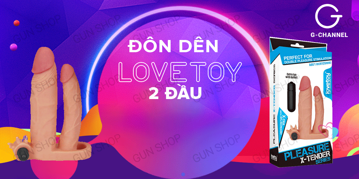 Bao Cao Su Đôn Dên Lovetoy 2 Đầu Tăng Kích Thước - Hưng Phấn