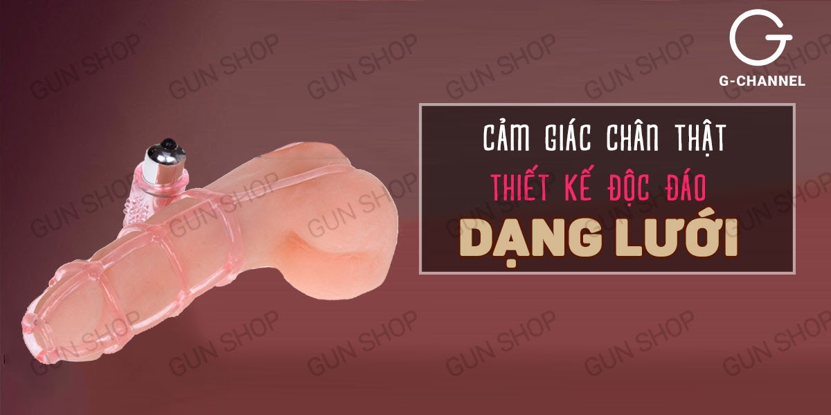 Bao cao su đôn dên lưới rung Sweet Case kích thước lớn