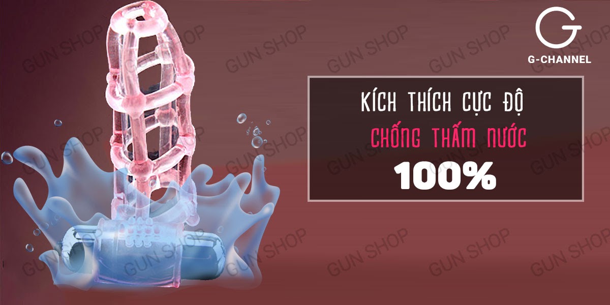 Bao cao su đôn dên lưới rung Sweet Case kích thước lớn