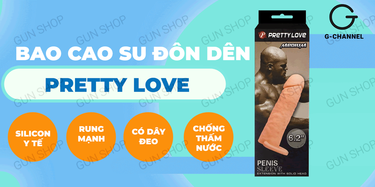 Cung cấp Bao cao su đôn dên tăng kích thước Pretty Love Medium 6.2  loại tốt