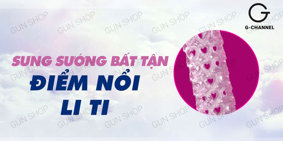 Bao Cao Su Dôn Dên Rung Tăng Kích Thước Baile Hoa Hồng