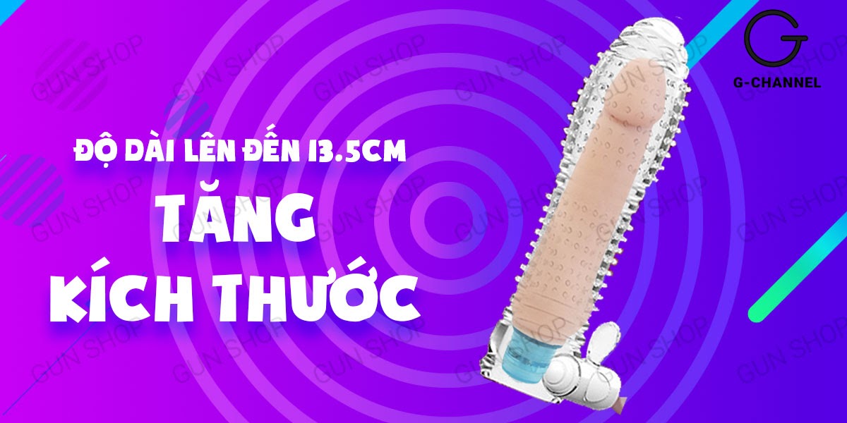 Bao Cao Su Đôn Dên Tăng Kích Thước Rung Kích Thích - Aichao Cam